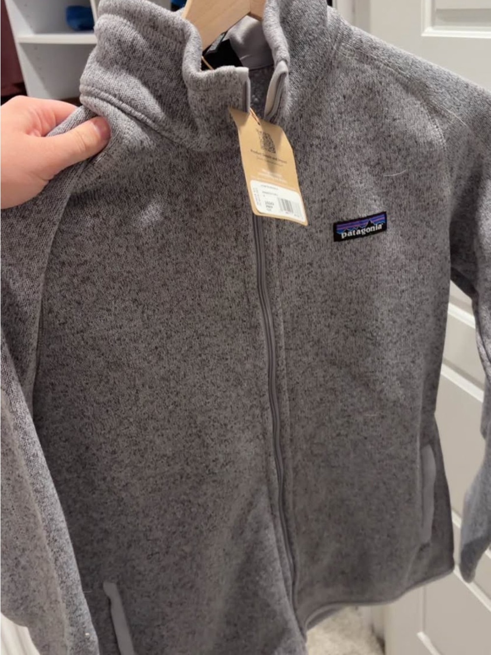 Patagonia Gray Full-Zip Fleece Jacket